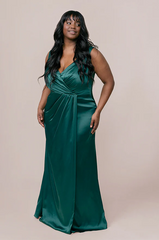 Ellapink Satin Dress | Made To Order