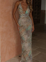 COLETTE MAXI DRESS IRIDESCENT PEARL