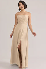 Ellapink Chiffon Dress | Ready To Ship | Champagne