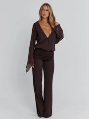 Ellapink LENNA PANT CHOCOLATE