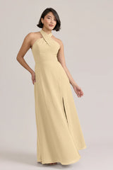 Ellapink Chiffon Dress | Ready To Ship | Pale Yellow