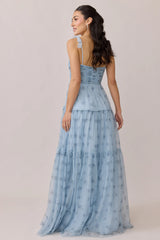 Ellapink Tulle Floral Print Dress | Made To Order