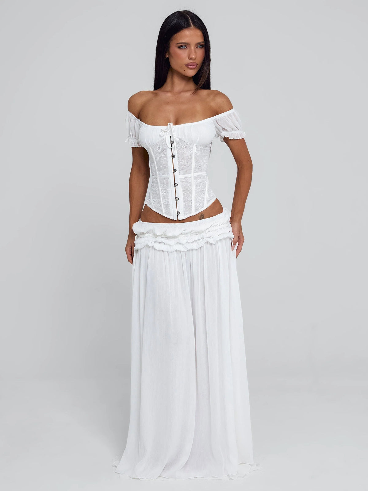 LUBELA MAXI SKIRT WHITE