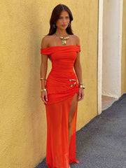 BAYLEIGH MAXI DRESS ORANGE