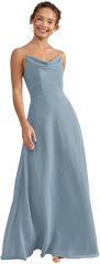 Ellapink Chiffon Dress | Ready To Ship | French Blue