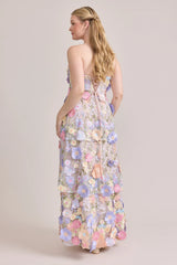 Flora Appliqué Dress Pastel Multi | Ready To Ship