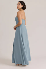 Ellapink Chiffon Dress | Ready To Ship | French Blue