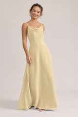Ellapink Chiffon Dress | Ready To Ship | Pale Yellow