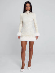 Ellapink OMEYA MINI DRESS WHITE