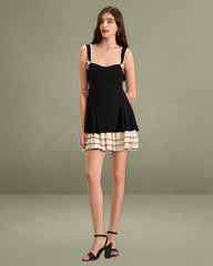 Women's Black Bodycon Knitted Mini Dress