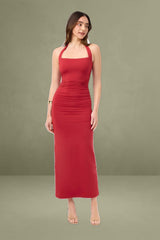 Halter Neck Maxi Dress