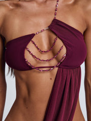 Ellapink RAER MAXI DRESS BURGUNDY