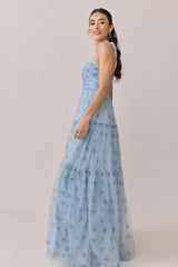 Ellapink Tulle Floral Print Dress | Made To Order