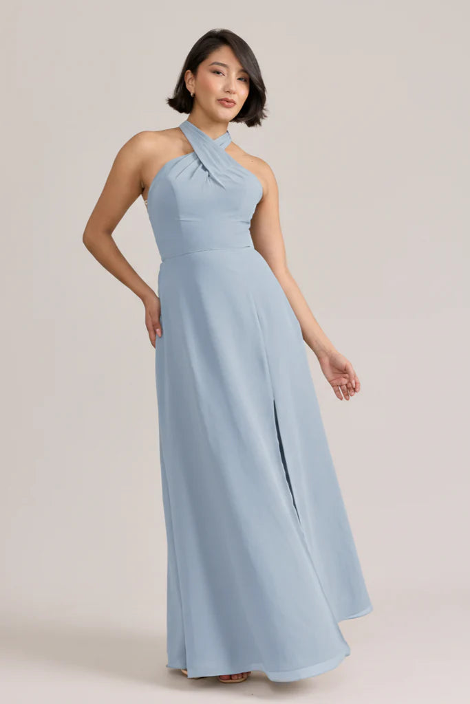 Ellapink Chiffon Dress | Ready To Ship | Sky Blue