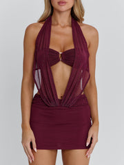 Ellapink KARIEL MINI DRESS PURPLE