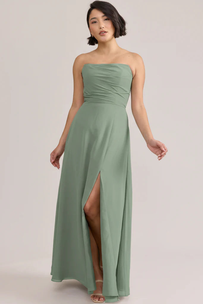 Ellapink Chiffon Dress | Ready To Ship | Sage