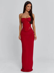 Ellapink ALEXIAM MAXI DRESS RED