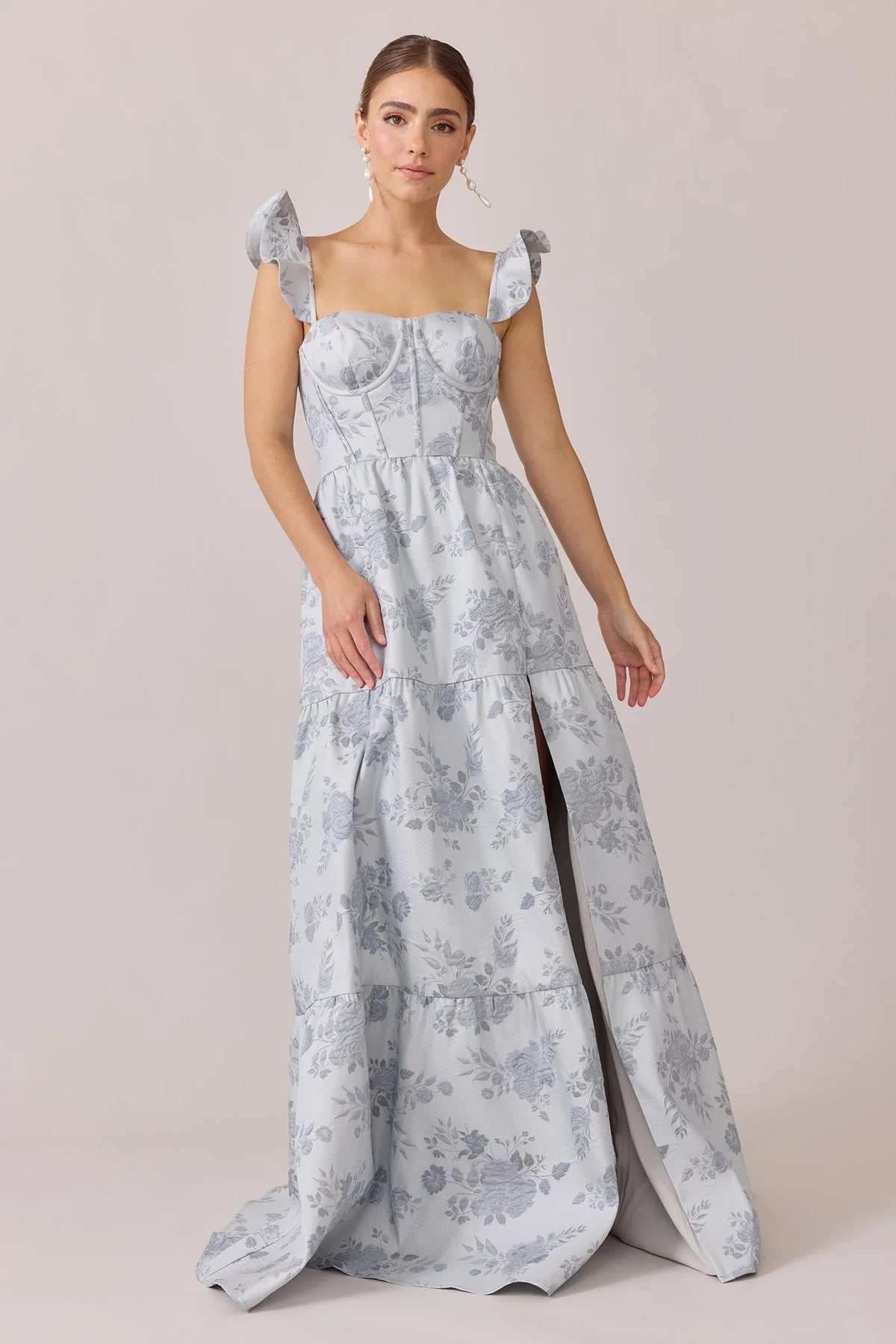 Ellapink Jacquard Dress | Made To Order