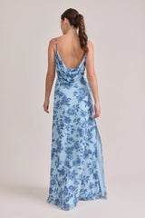 Nadia Chiffon Floral Print Dress | Made To Order