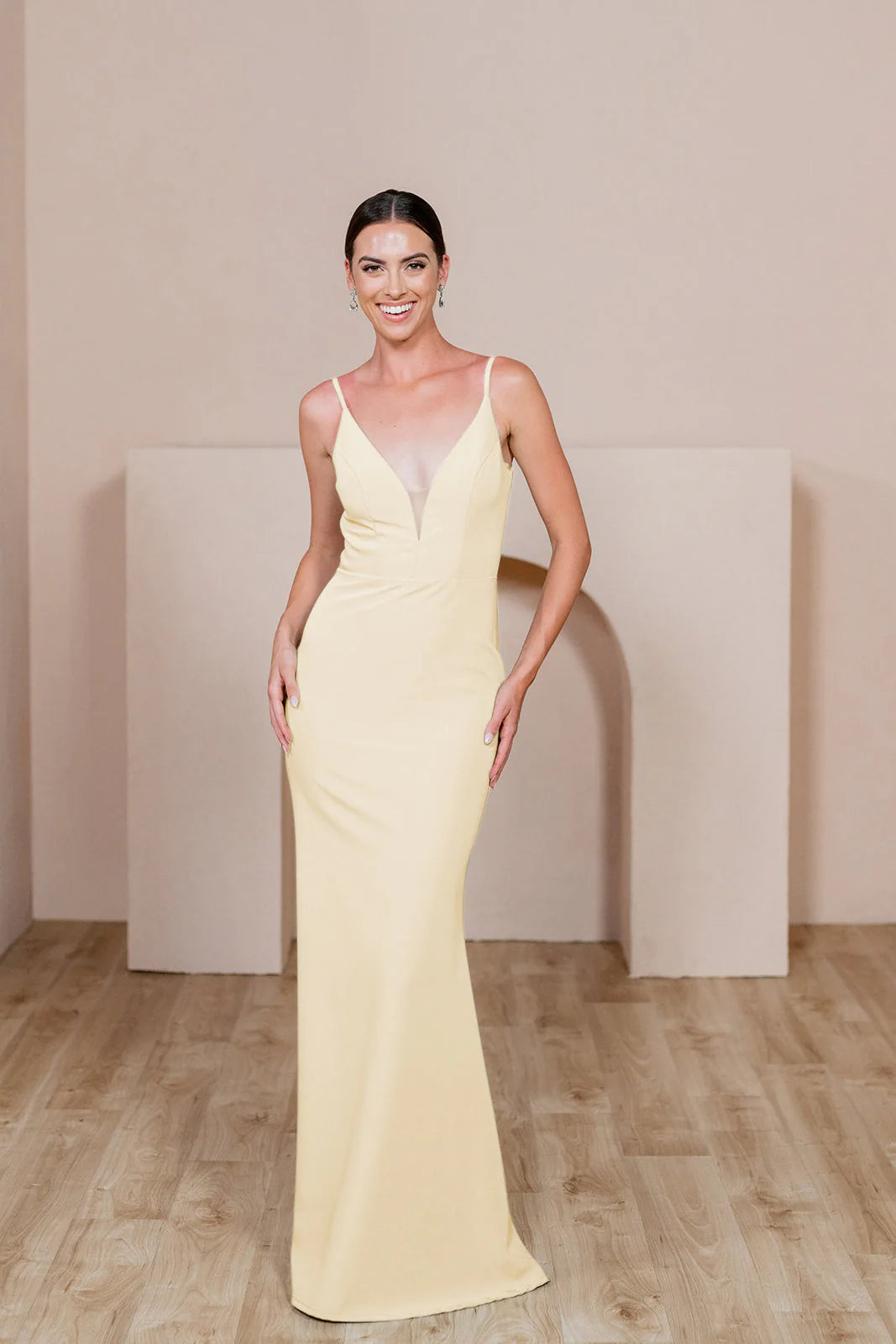 Ellapink Crepe Dress | Made To Order