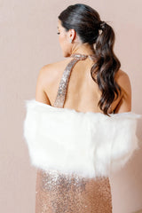Ellapink Fur Shrug White | Ready To Ship