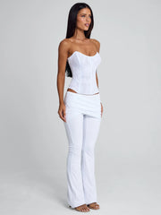 Ellapink LEXARI CORSET TOP WHITE