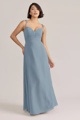 Ellapink Chiffon Dress | Ready To Ship | French Blue