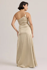 Ellapink  Satin Dress Gold Champagne | Ready To Ship