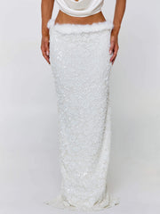 MILLIANA MAXI SKIRT WHITE