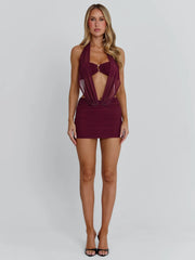 Ellapink KARIEL MINI DRESS PURPLE