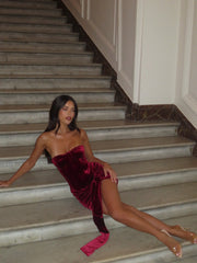 VIOLIA MINI DRESS RED