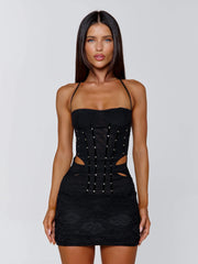 CELESTINE MINI DRESS BLACK