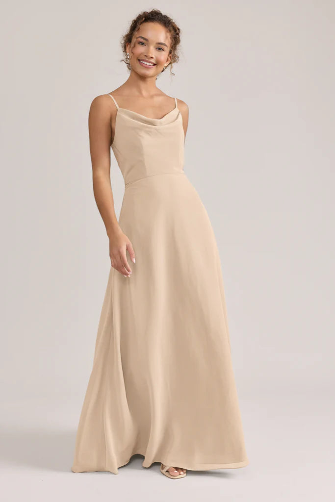 Ellapink Chiffon Dress | Ready To Ship | Champagne