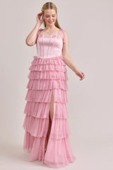 Ellapink Satin + Tulle Dress | Made To Order