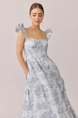 Ellapink Jacquard Dress | Made To Order