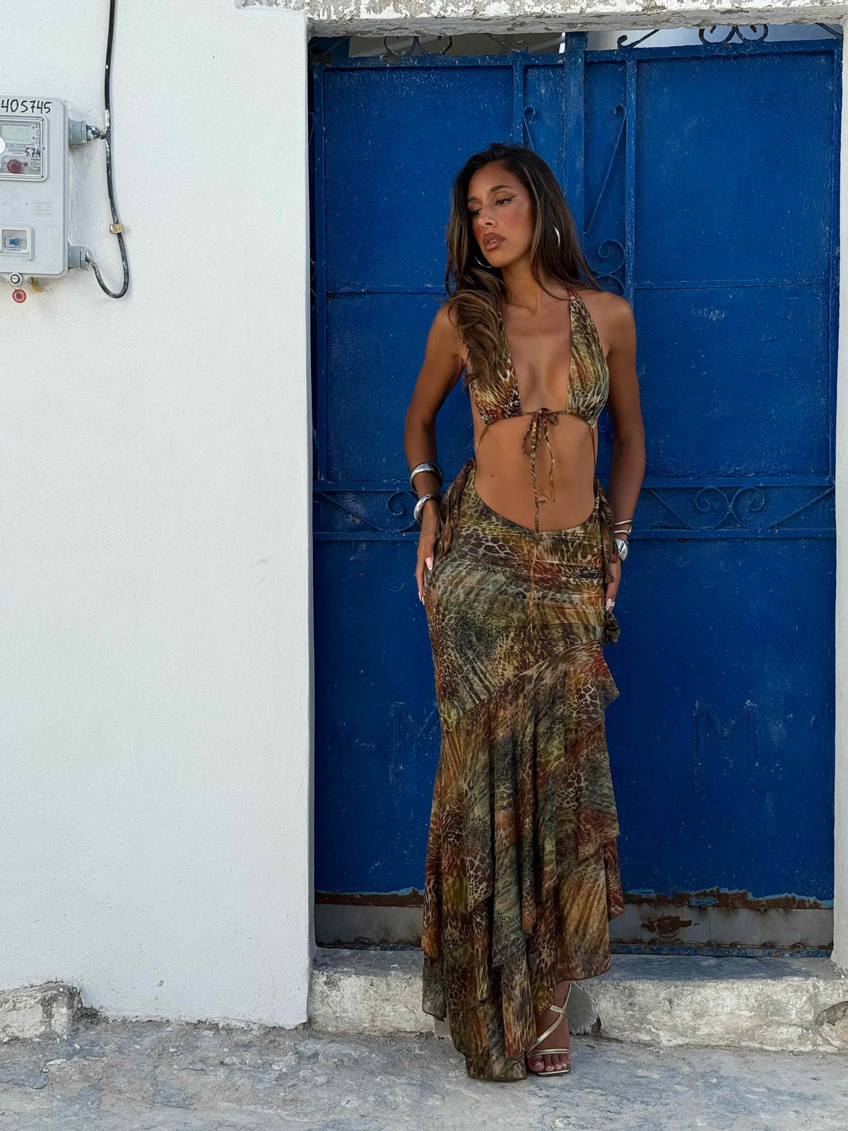 CASI MAXI DRESS SAFARIA