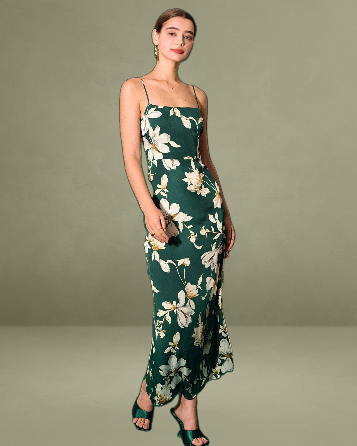 The Floral Slit Maxi Dress