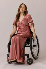 Ellapink Satin Dress | Made To Order