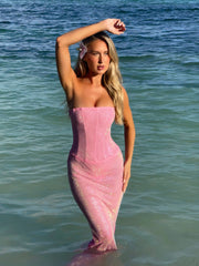 NATTY MAXI DRESS PINK