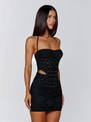 CELESTINE MINI DRESS BLACK