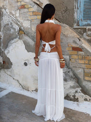 VERONICA MAXI SKIRT WHITE