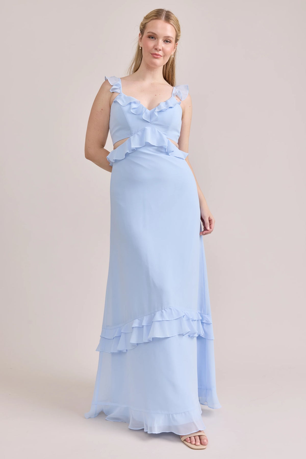 Ellapink Chiffon Dress | Made To Order