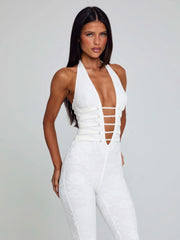 SAWYER JUMPSUIT WHITE