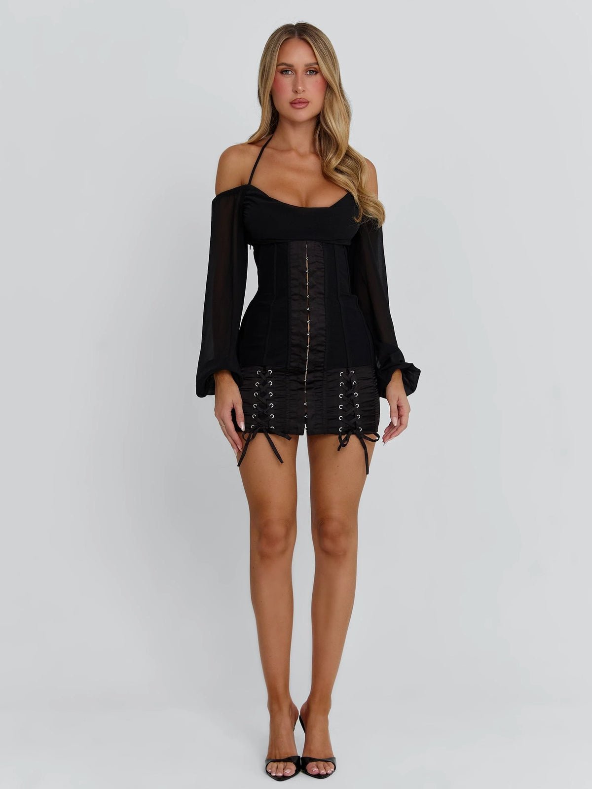 Ellapink DORELLE MINI DRESS BLACK