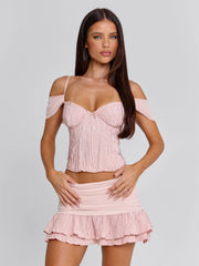 Ellapink MARVINA MINI SKIRT PINK