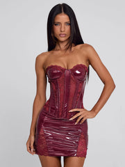 Ellapink PRAIANO MINI DRESS RED