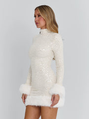 Ellapink OMEYA MINI DRESS WHITE