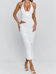 Ellapink EVALEE MIDI DRESS WHITE